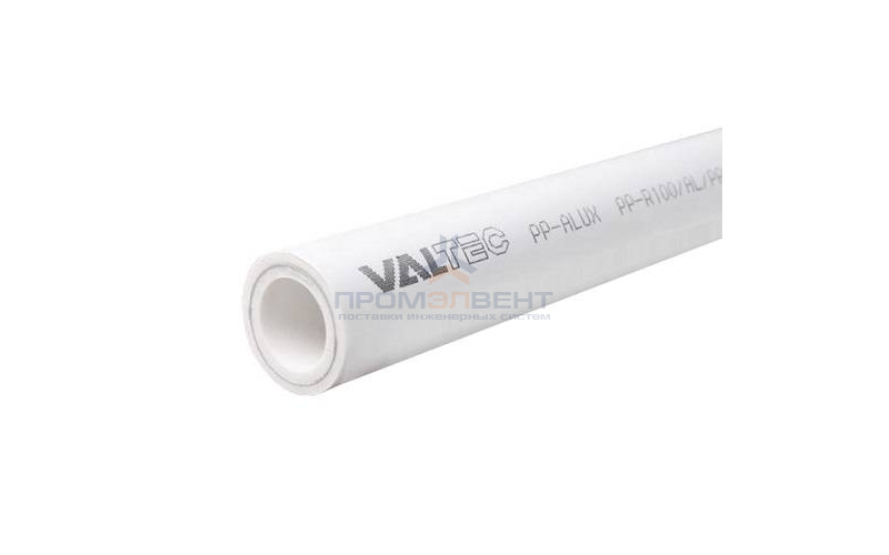 Труба полипропиленовая армированная алюминием VALTEC PP-ALUX - 25x4.2 (PN25, Tmax 95°C, штанга 4 м)